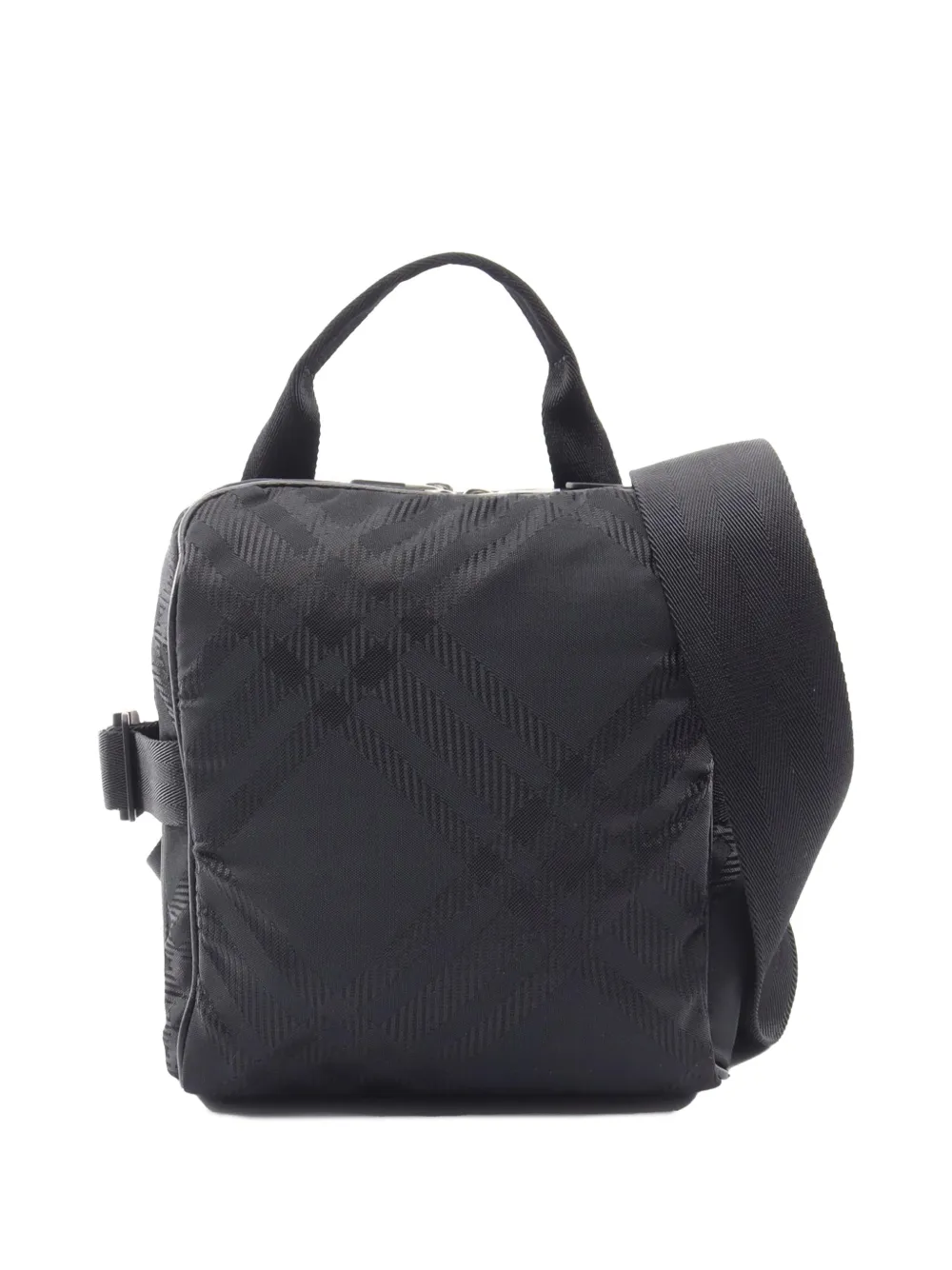 Burberry Pre-Owned 2000-2017 Nylon Check crossbody bag - Nero