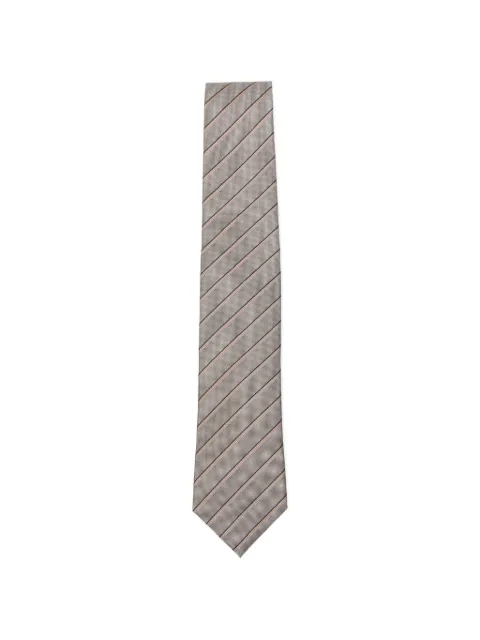 BOSS diagonal-stripe silk tie