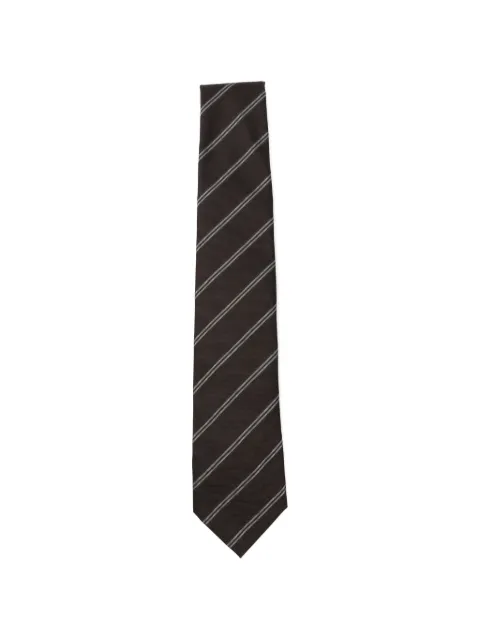 BOSS diagonal-stripe silk tie