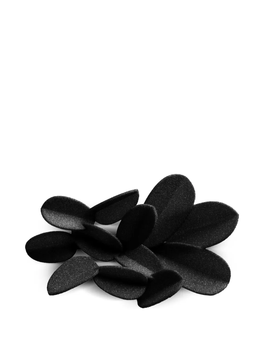MAISON 203 broche Leaves imprimée en 3D - Noir