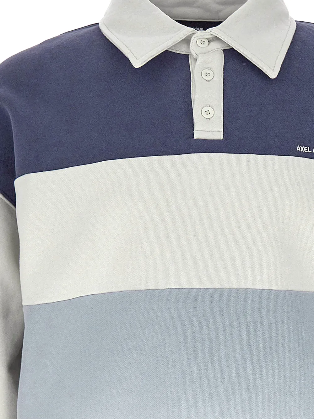 Axel Arigato Anchor striped polo shirt Blauw