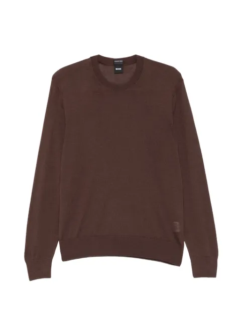 BOSS H-Leno crew-neck wool sweater
