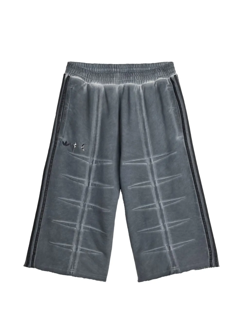 adidas x Thug Club 3-Stripes track shorts Grijs
