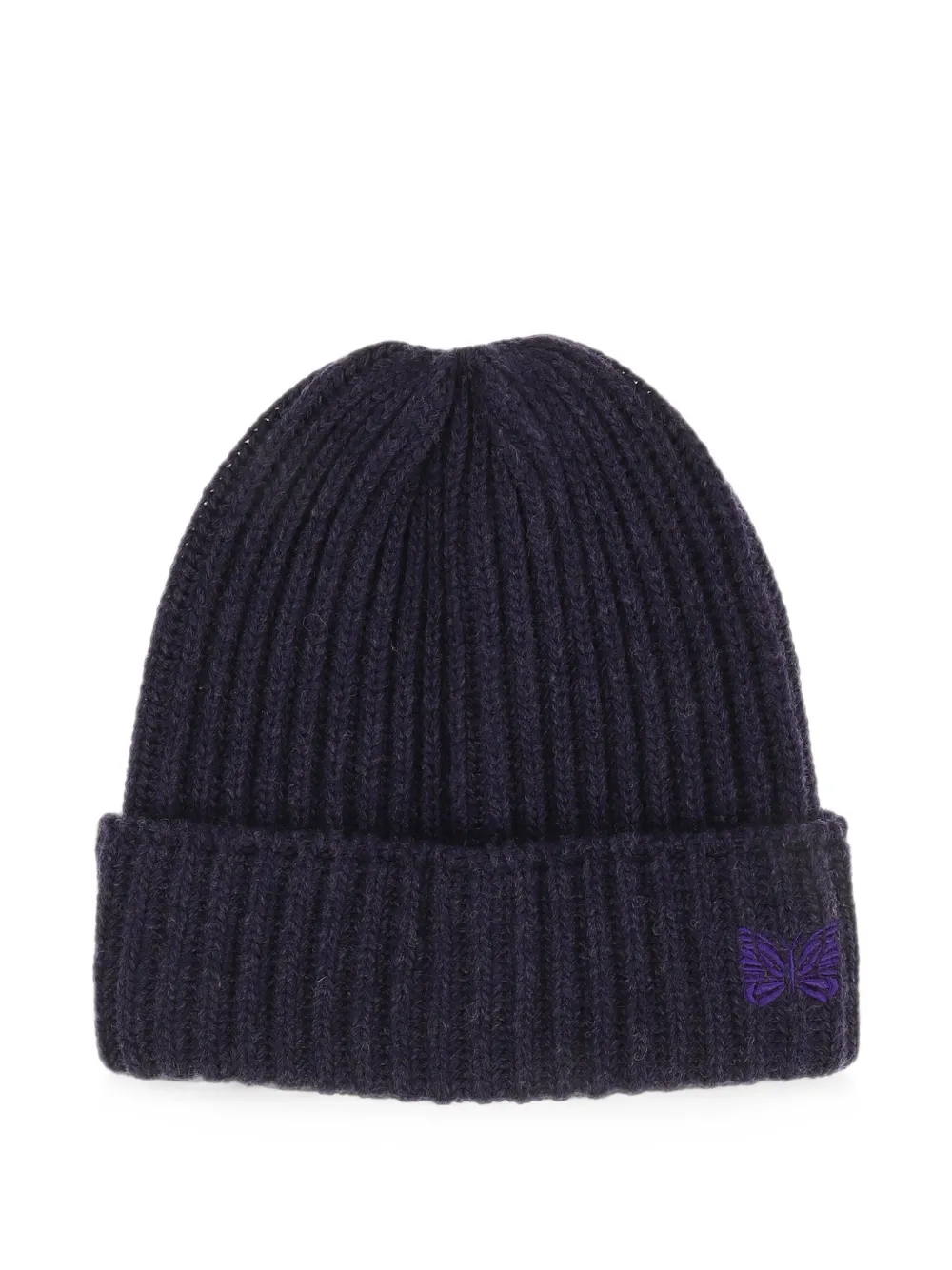 Needles wool beanie hat | Blue | Image 1