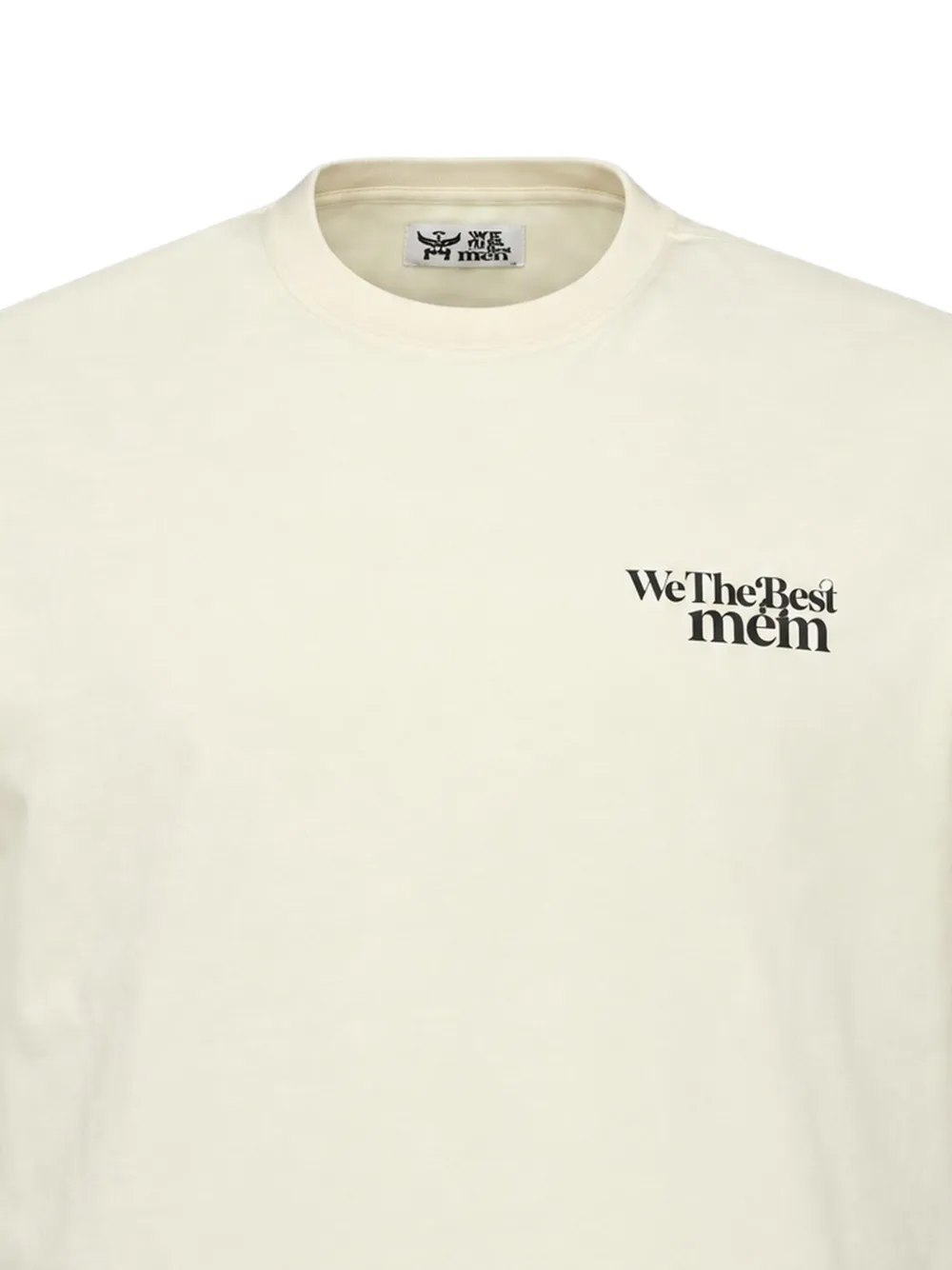 MCM x We The Best Flamingo T-shirt met ronde hals en logo-print Beige