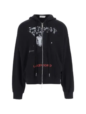 VETEMENTS グラフィック ジップパーカー | ブラック | FARFETCH JP