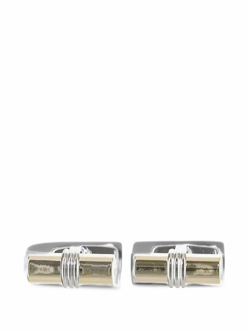 BOSS ribbed-detail cylinder cufflinks - Oro