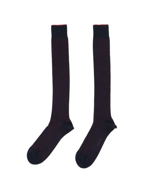 ANT45 Delaw ribbed-knit socks