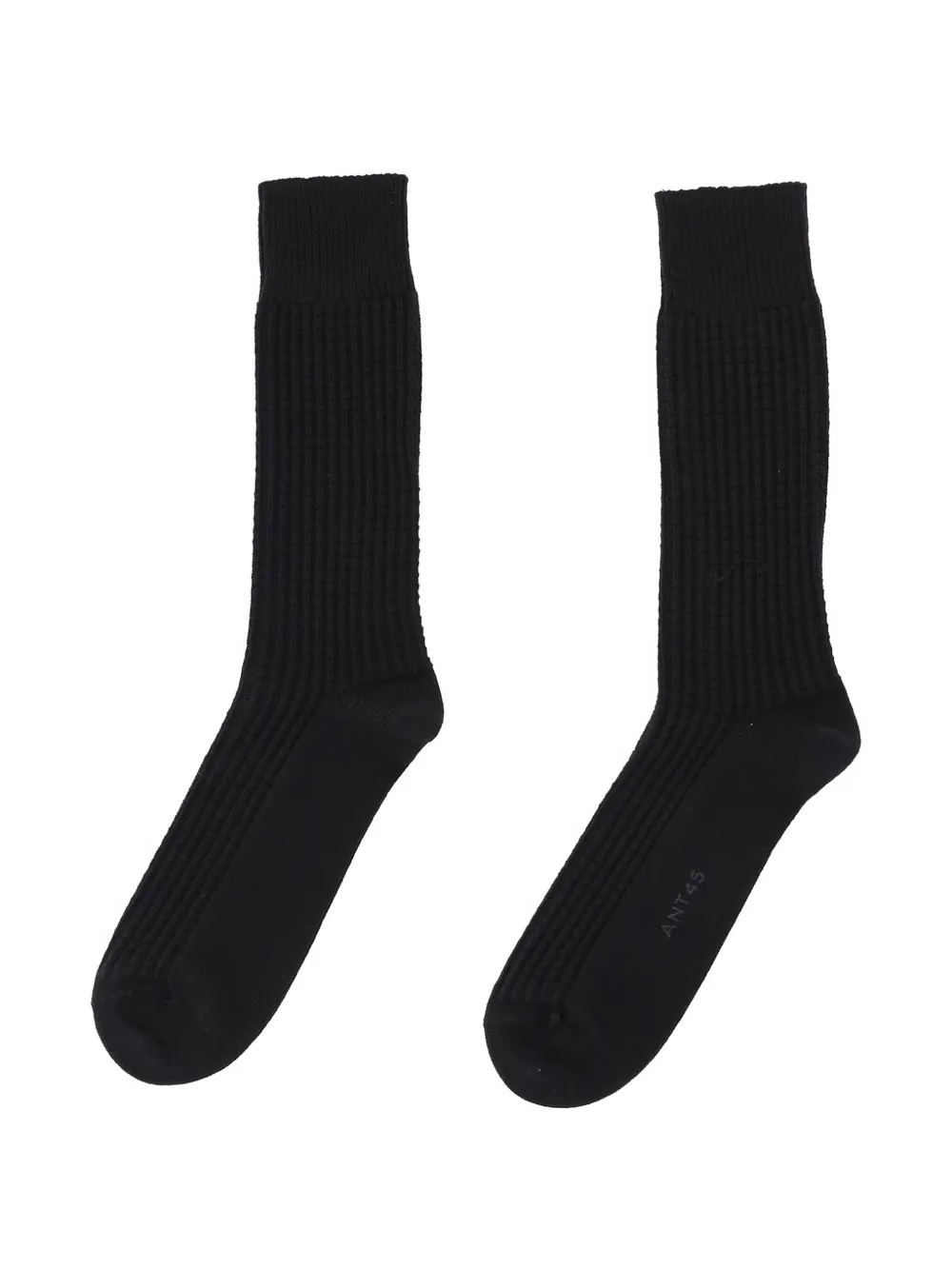 ANT45 Kisasa waffle-knit ribbed socks - Nero