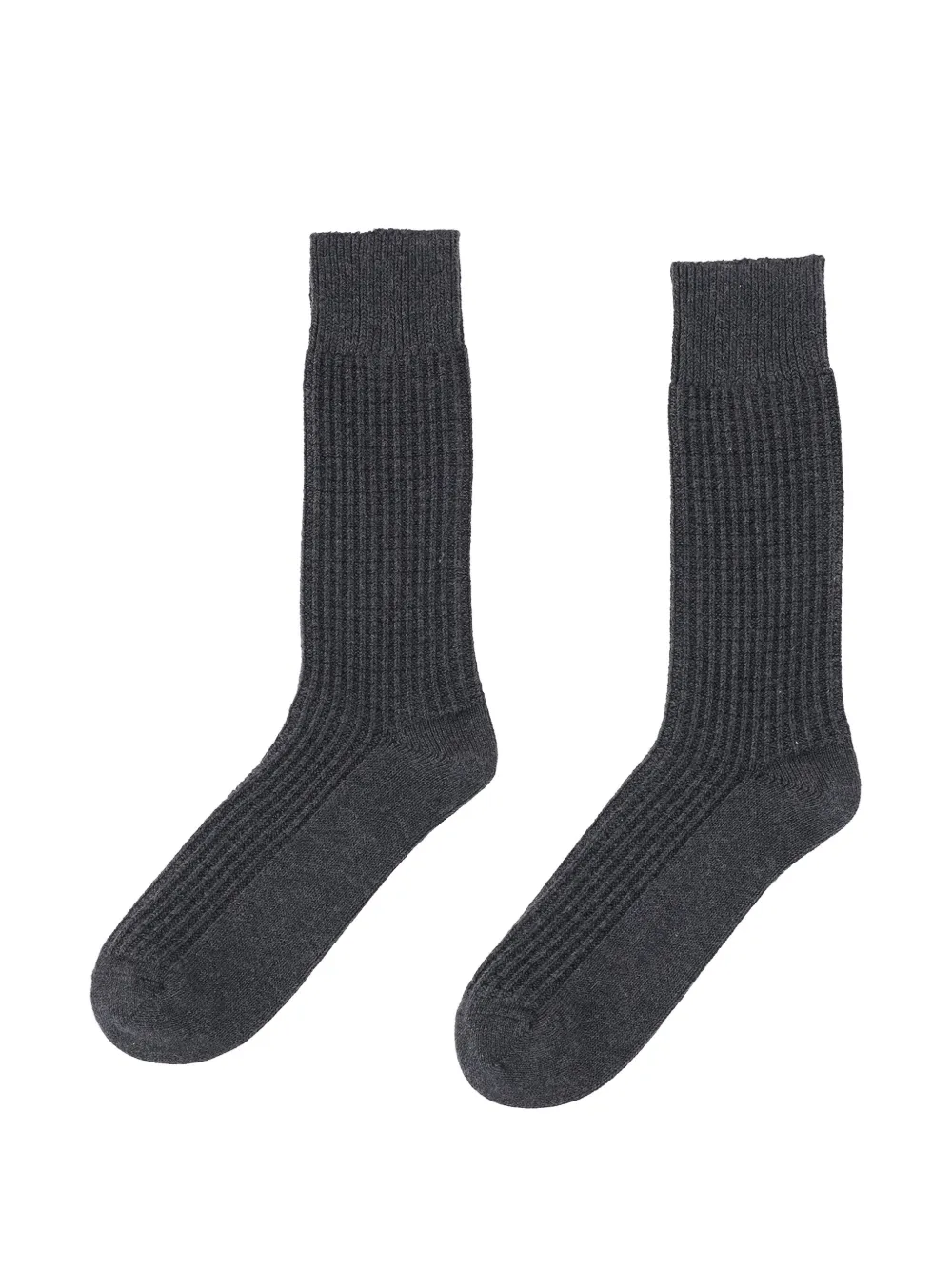 ANT45 Kisasa ribbed-knit cotton socks - Grigio