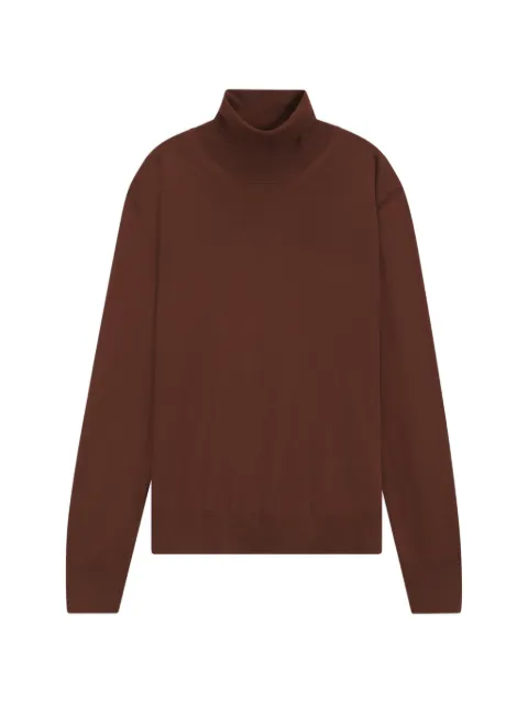 BOSS turtleneck sweater in extra-fine merino wool