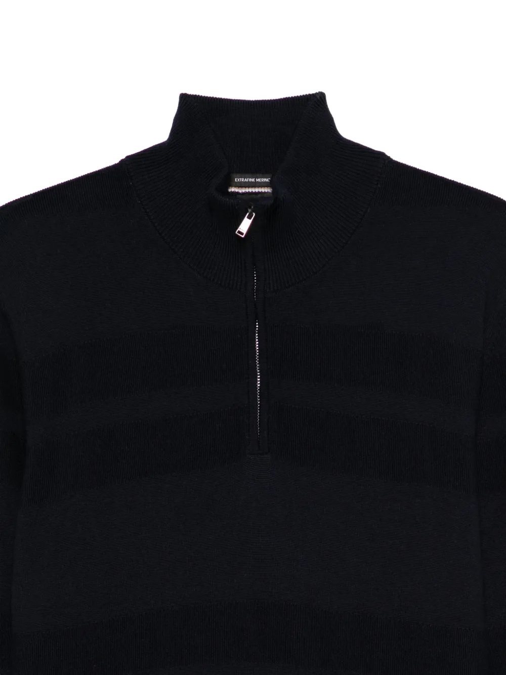 BOSS Trui met halve rits Blauw