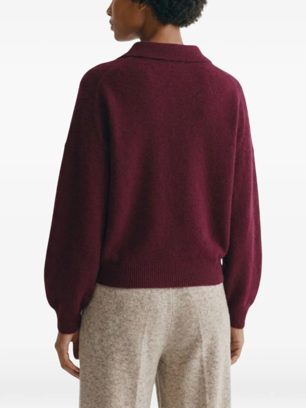 Lisa Yang Etta buttoned polo shirt Rood