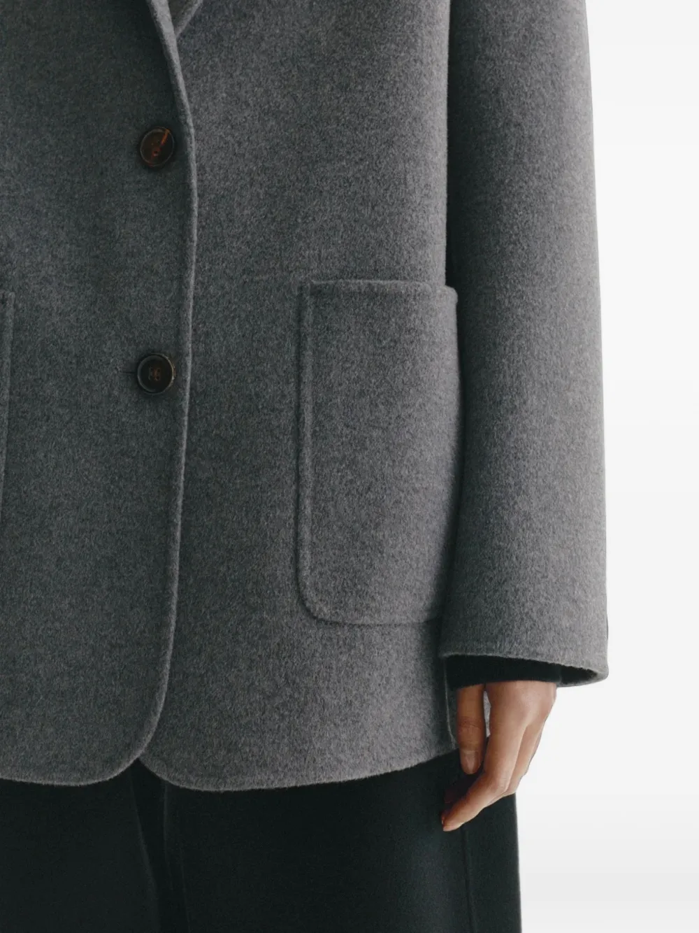 Lisa Yang notched-lapels patch-pocket jacket Grijs