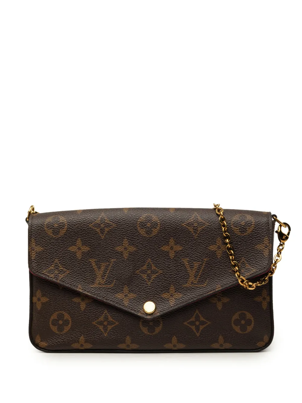 Louis Vuitton Pre-Owned 2017 Monogram Pochette Felicie crossbody bag - Marrone