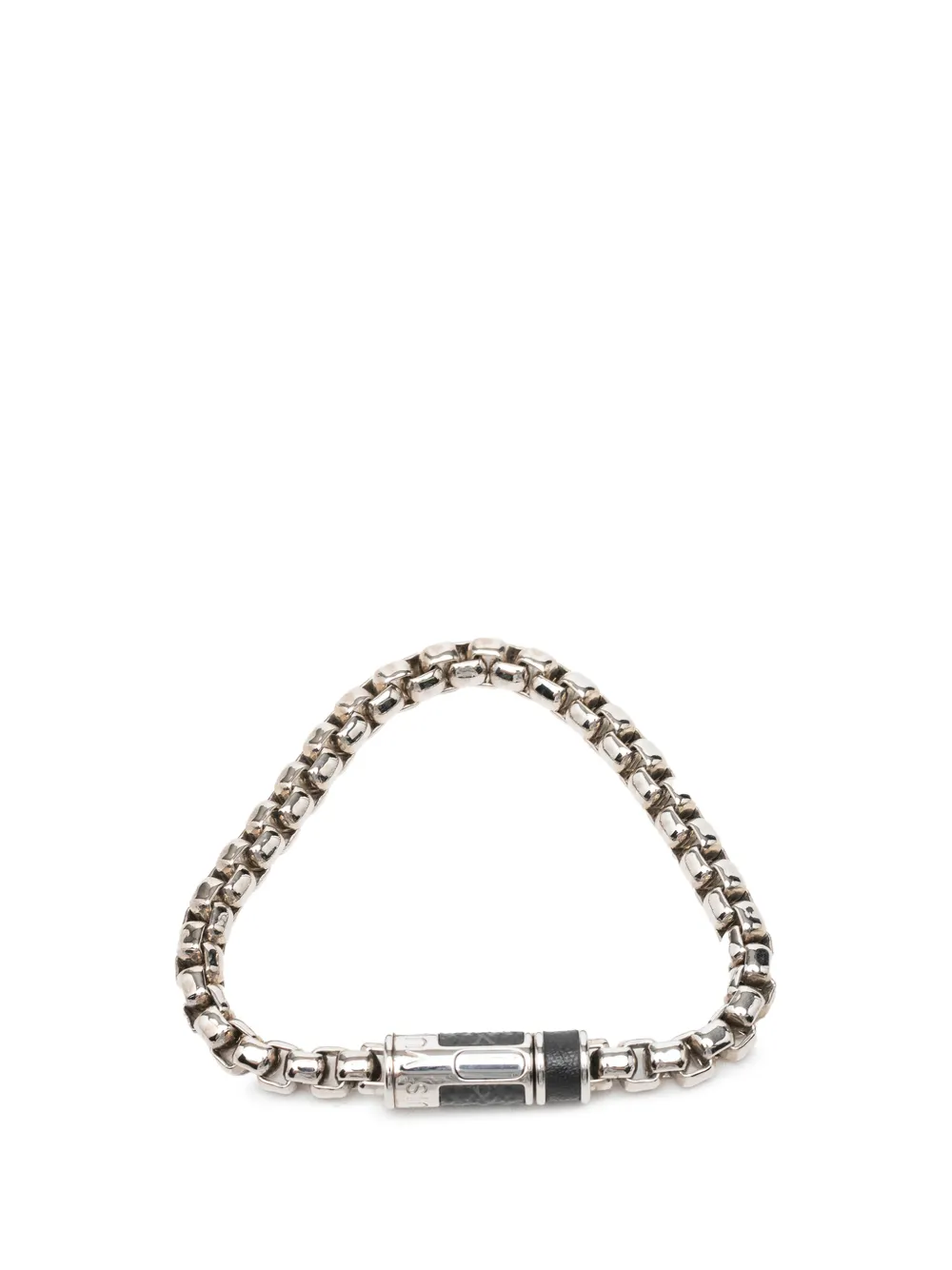 Louis Vuitton Pre-Owned bracelet fantaisie en laiton monogrammé Eclipse (2019) - Argent