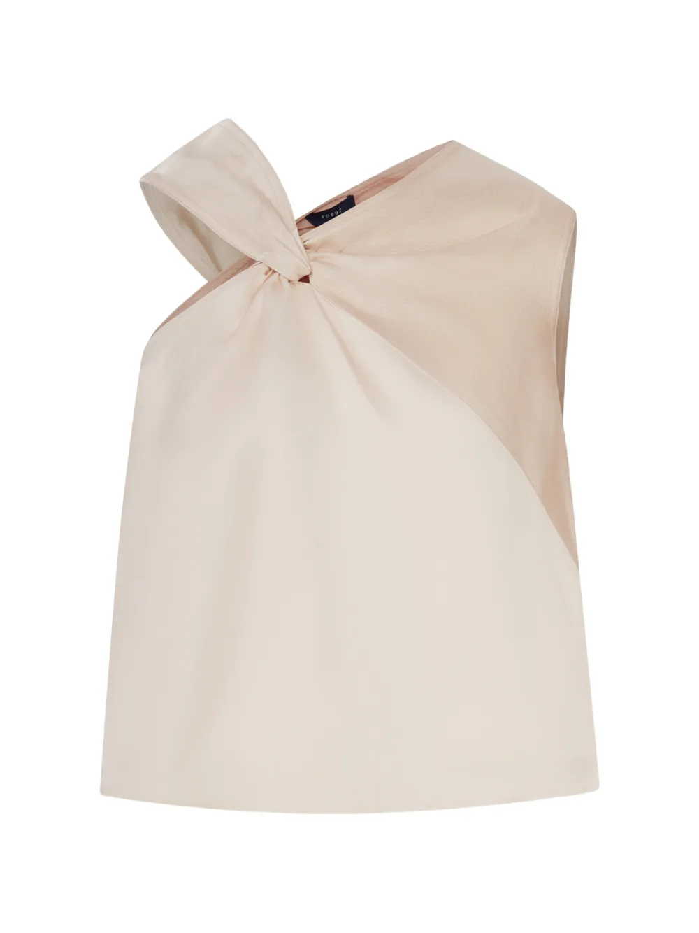Soeur Luciana knot-detail one-shoulder blouse