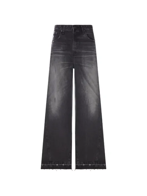 LOIS JEANS faded wide-leg jeans