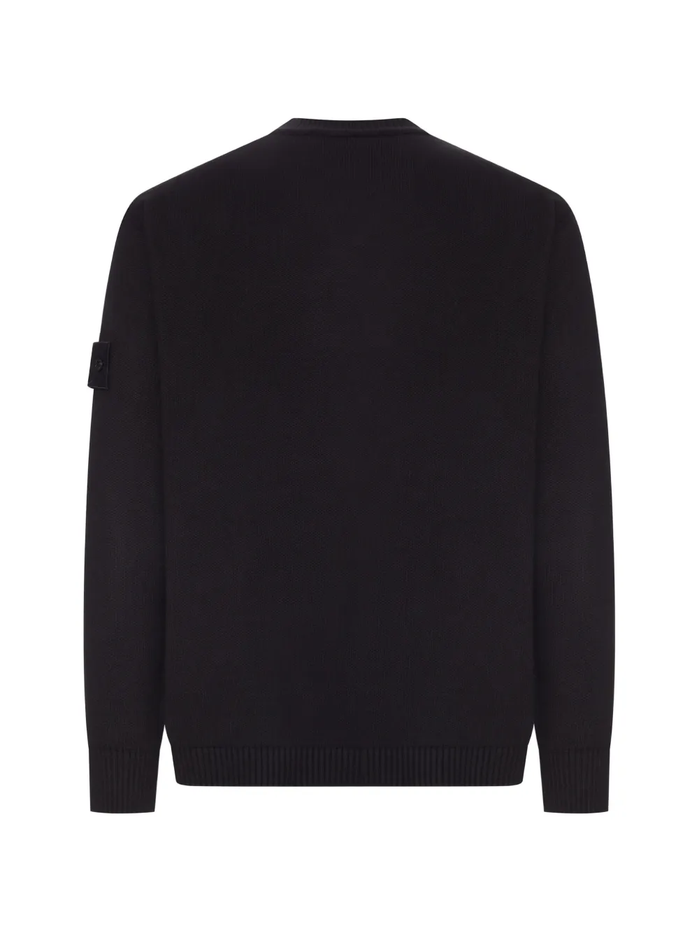 Stone Island Compass patch crew-neck sweater Zwart