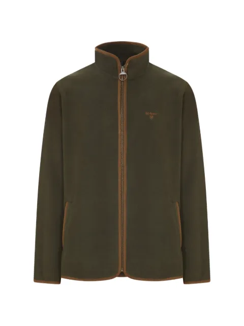 Barbour Harwood logo-embroidered fleece jacket