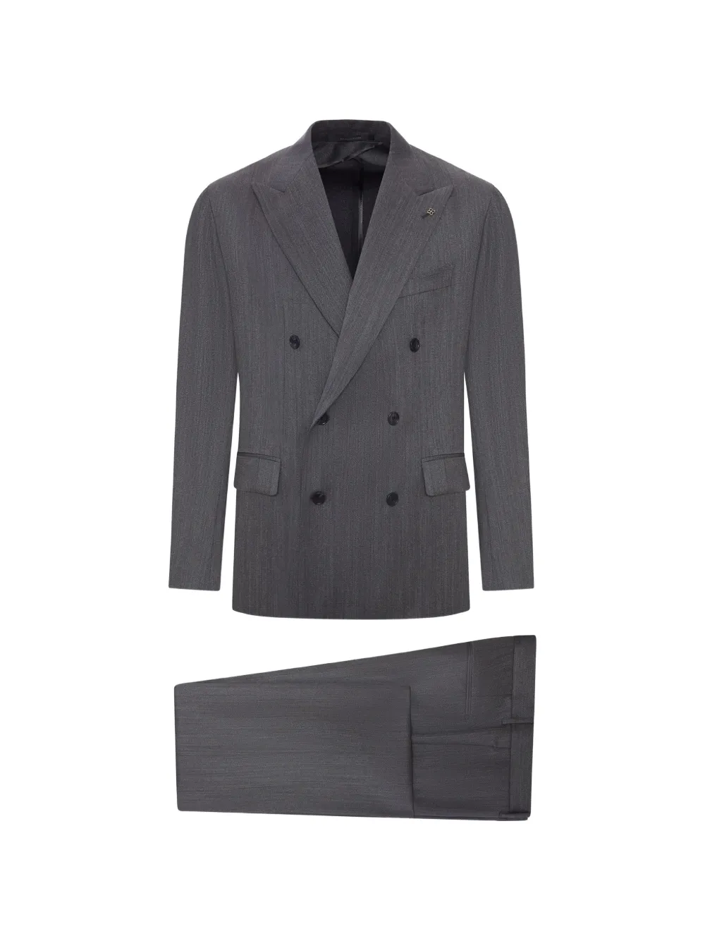 Tagliatore Napoli double-breasted suit - Grigio