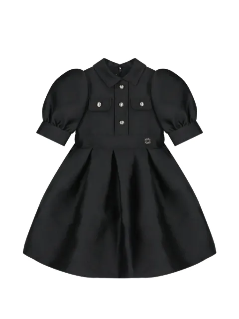 ELIE SAAB JUNIOR puff-sleeve pleated dress