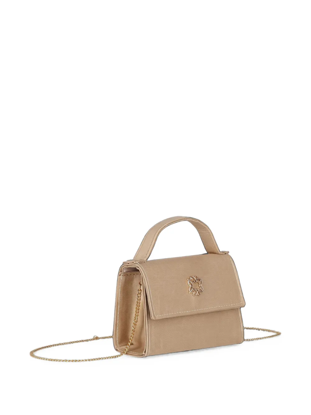 ELIE SAAB JUNIOR logo-plaque top-handle bag Beige