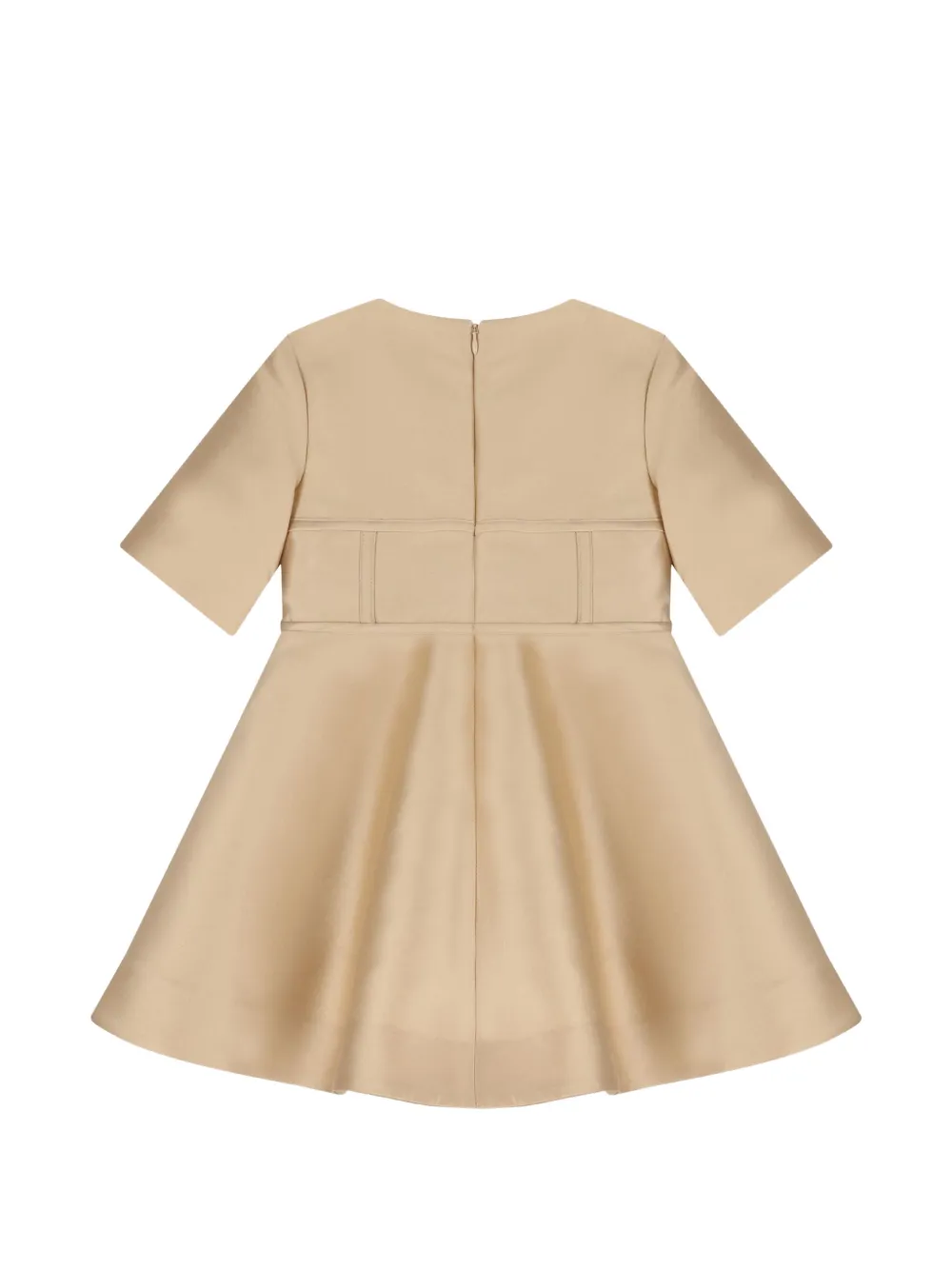 ELIE SAAB JUNIOR Mikado panelled flared mini dress Beige