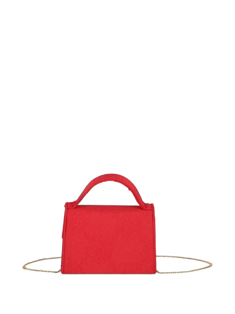 ELIE SAAB JUNIOR logo-plaque chain-link mini bag Rood