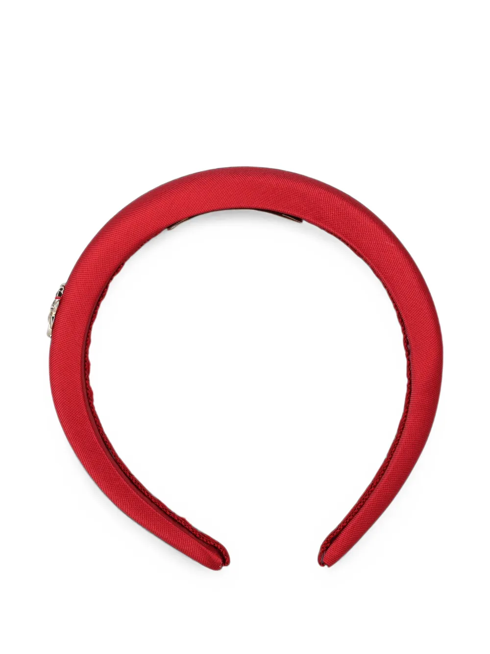 ELIE SAAB JUNIOR logo-plaque padded hair band Rood
