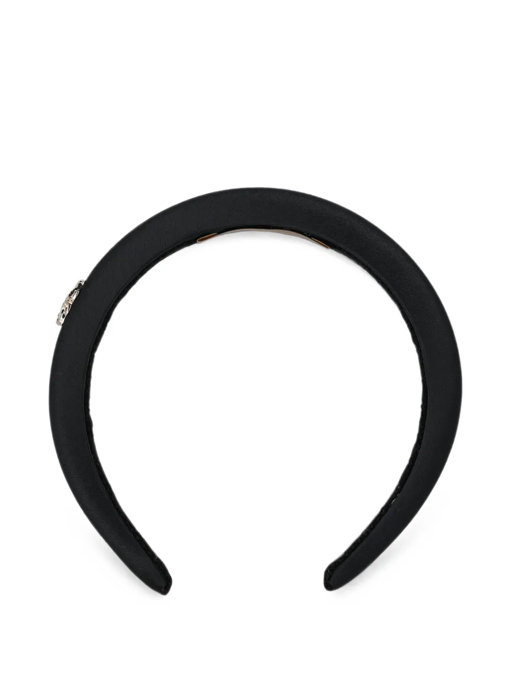 ELIE SAAB JUNIOR logo-plaque padded headband Zwart