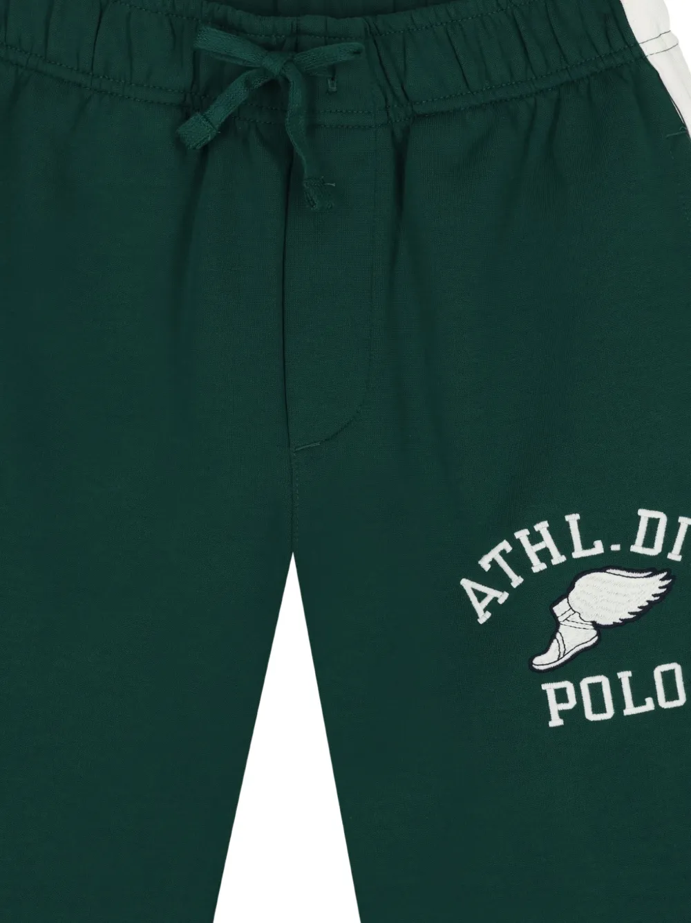 POLO RALPH LAUREN KIDS Dubbelgebreide trainingsbroek met logo Groen