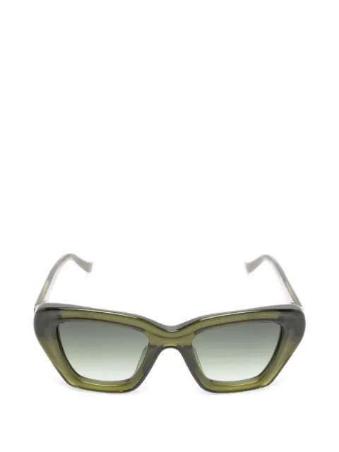 Yohji Yamamoto geometric-frame sunglasses