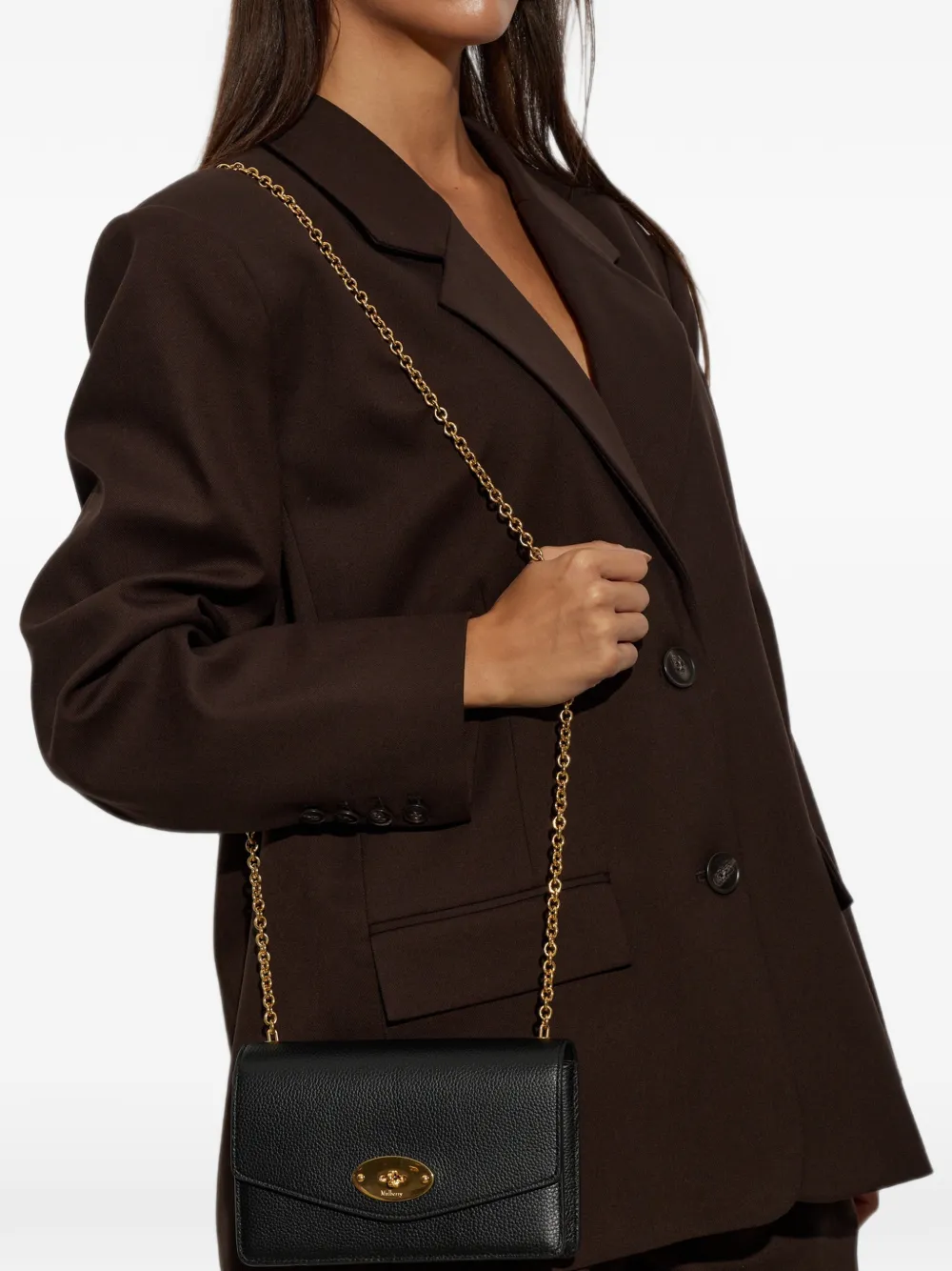 Mulberry Darley kleine crossbodytas Zwart