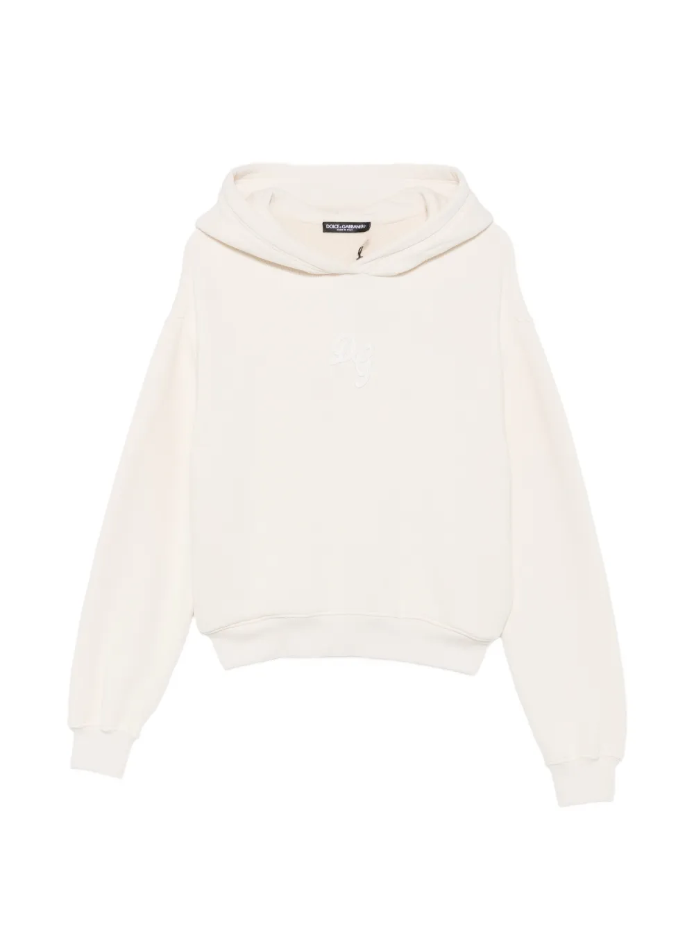 Dolce & Gabbana logo-embroidered hoodie · 42