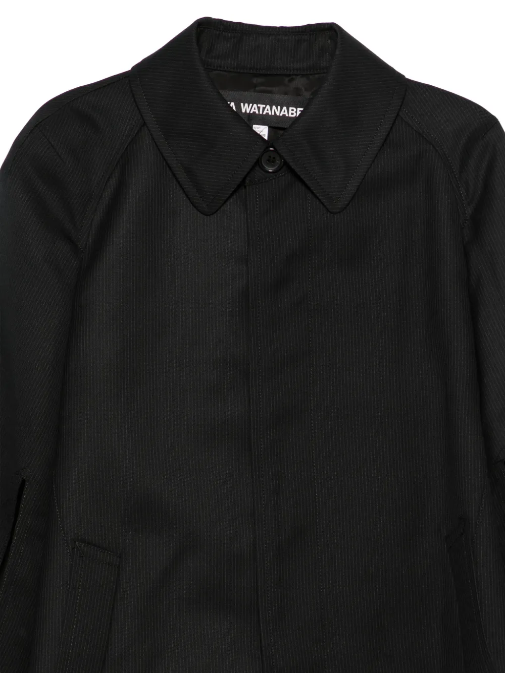 Junya Watanabe Cape met krijtstreep Zwart