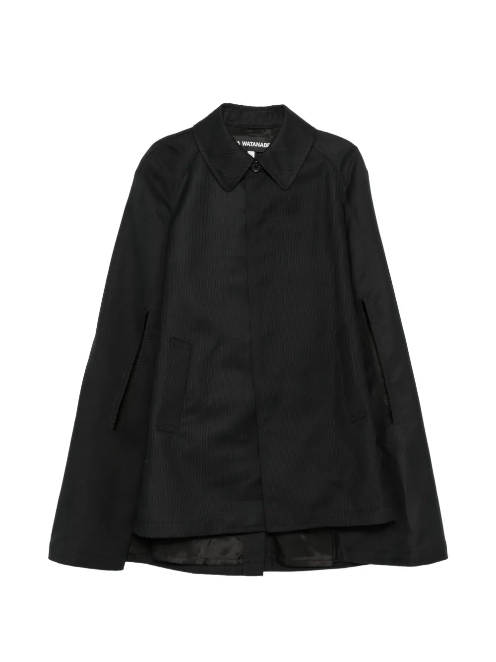 Junya Watanabe pinstripe-pattern cape