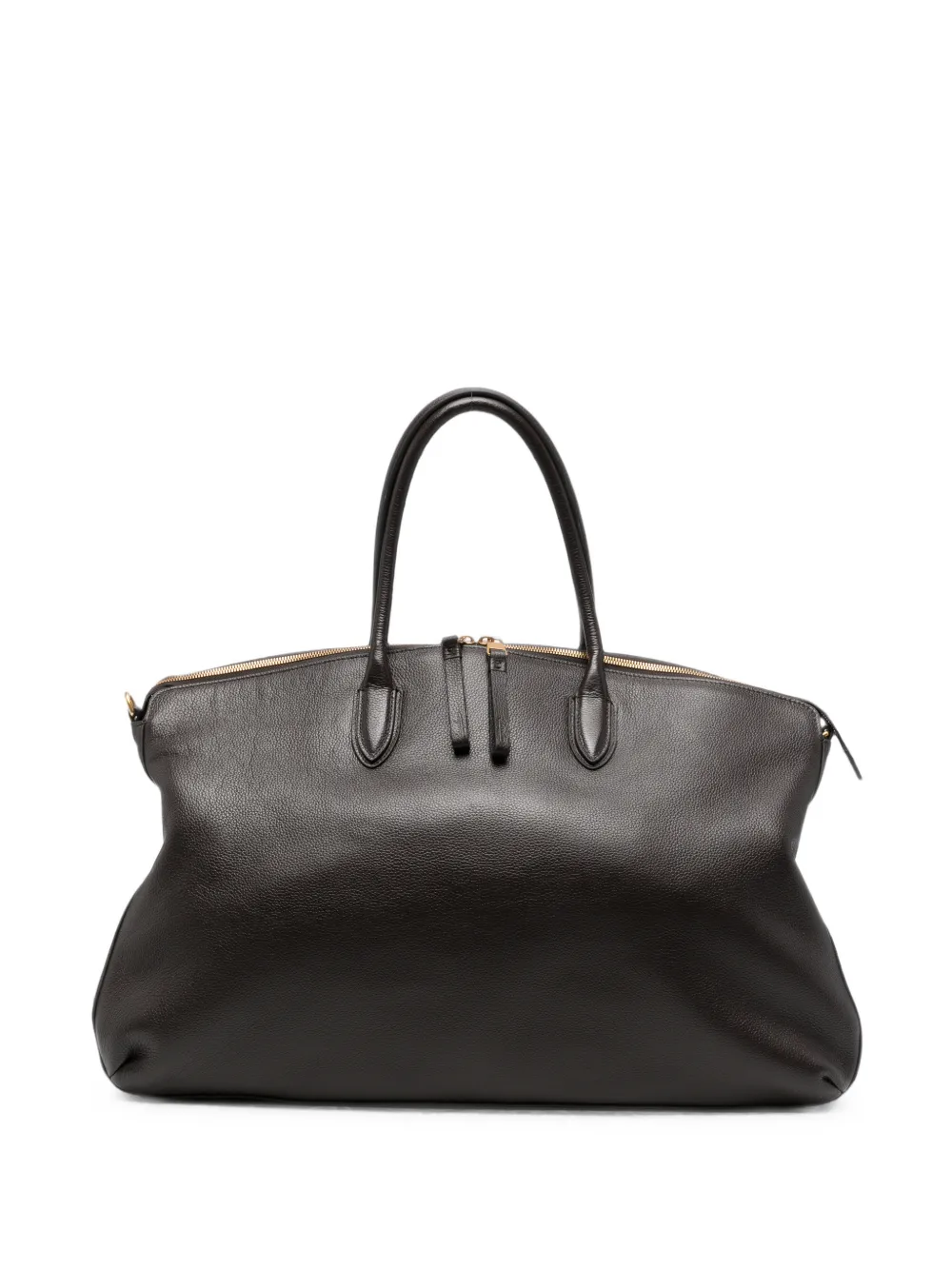 Borsalino grained-texture duffle bag - Marrone