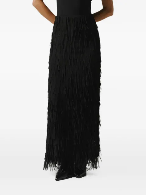 Baobab Cloe fringe-detail maxi skirt