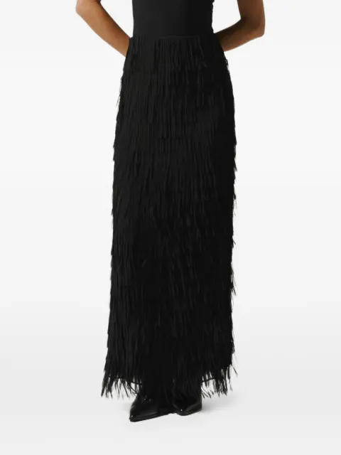 Baobab Cloe fringe-detail maxi skirt