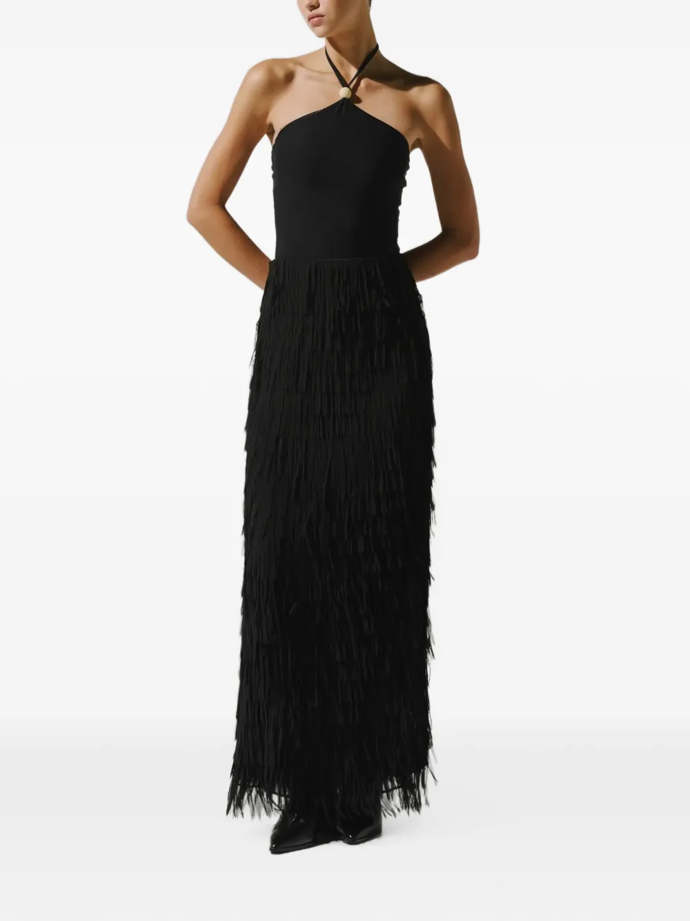 Baobab Blake halterneck body Zwart