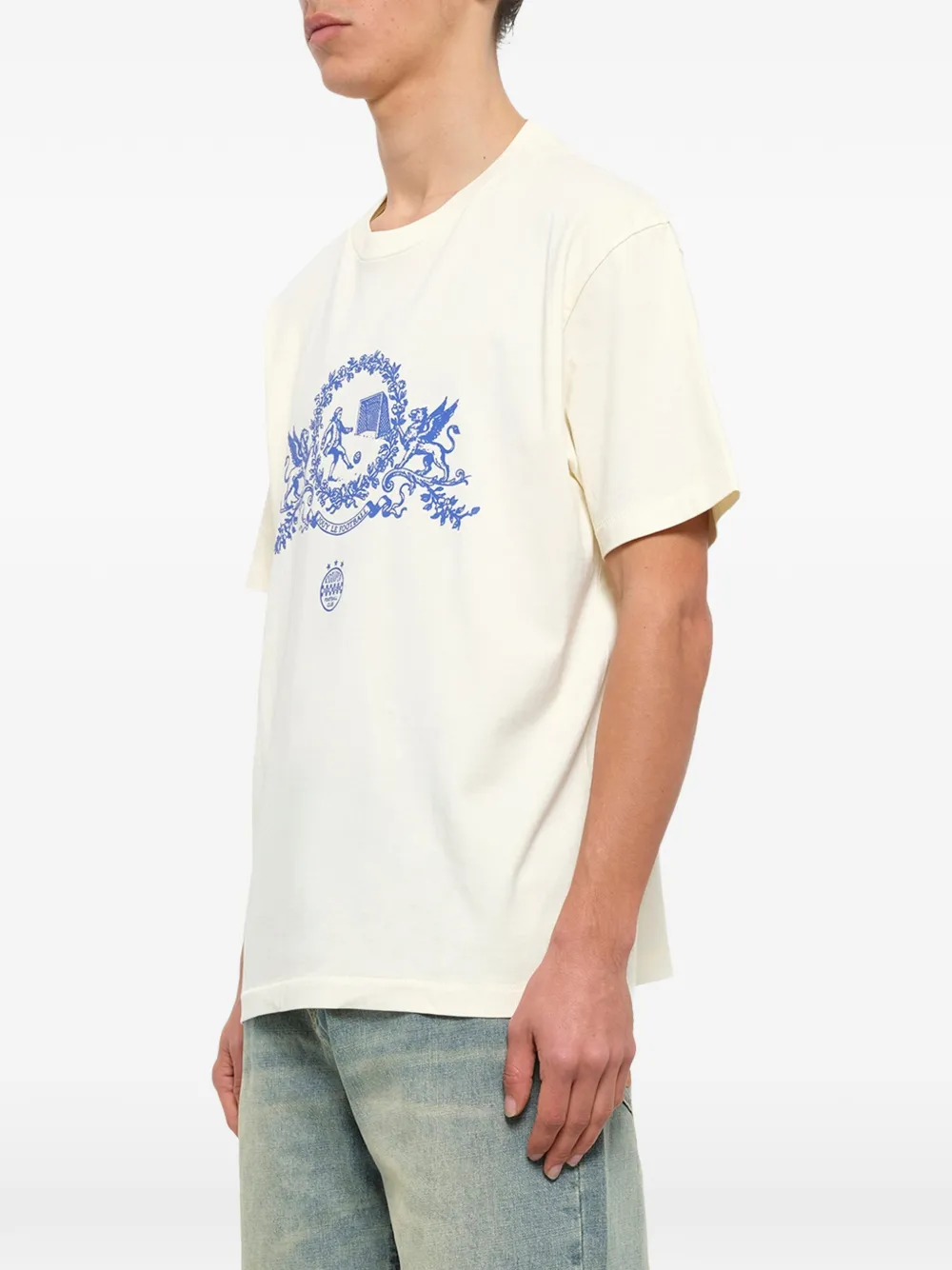KidSuper Le Tour T-shirt met grafische print Beige