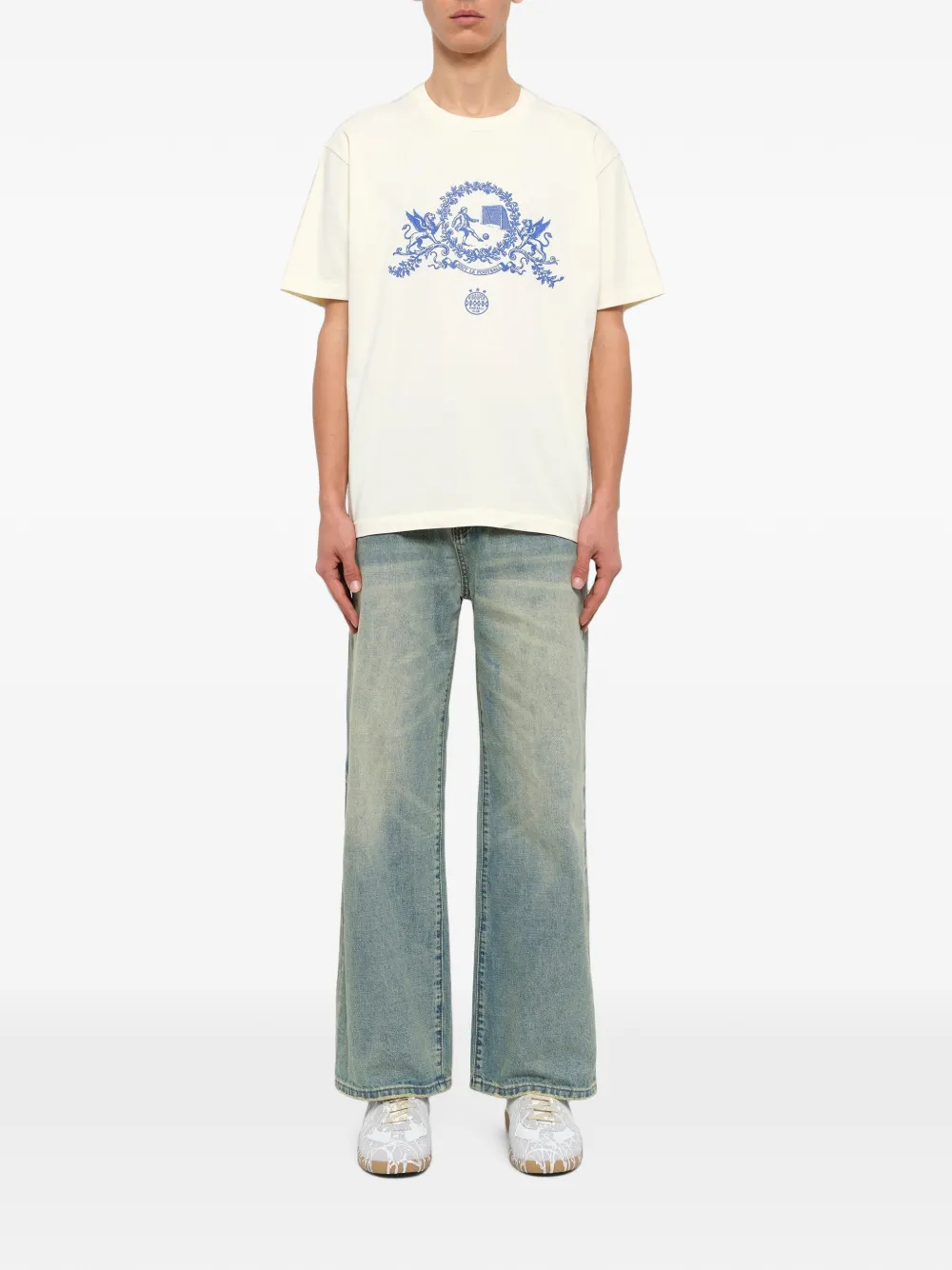 KidSuper Le Tour T-shirt met grafische print Beige