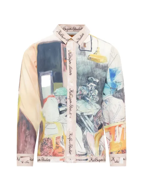 KidSuper Dominos graphic-print long-sleeve shirt
