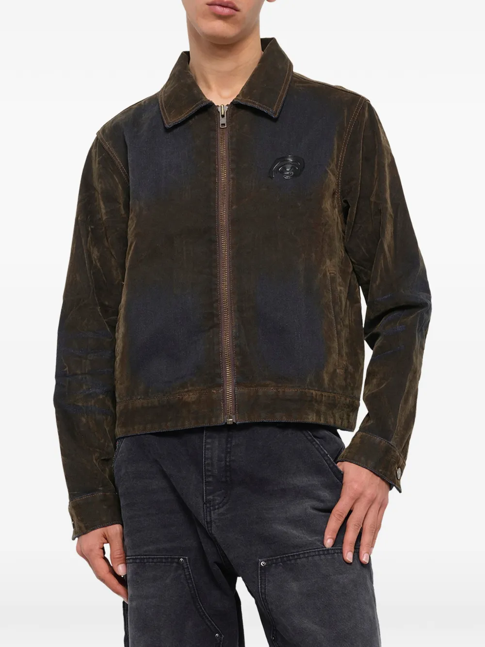 KidSuper Jack met geflockte logo-patch Bruin