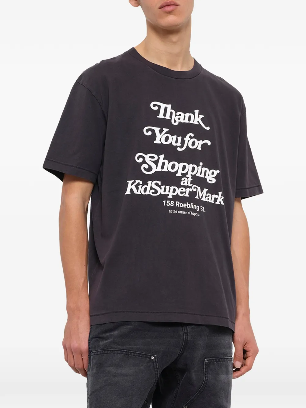 KidSuper Thank you for Shoppin T-shirt met grafische print Zwart