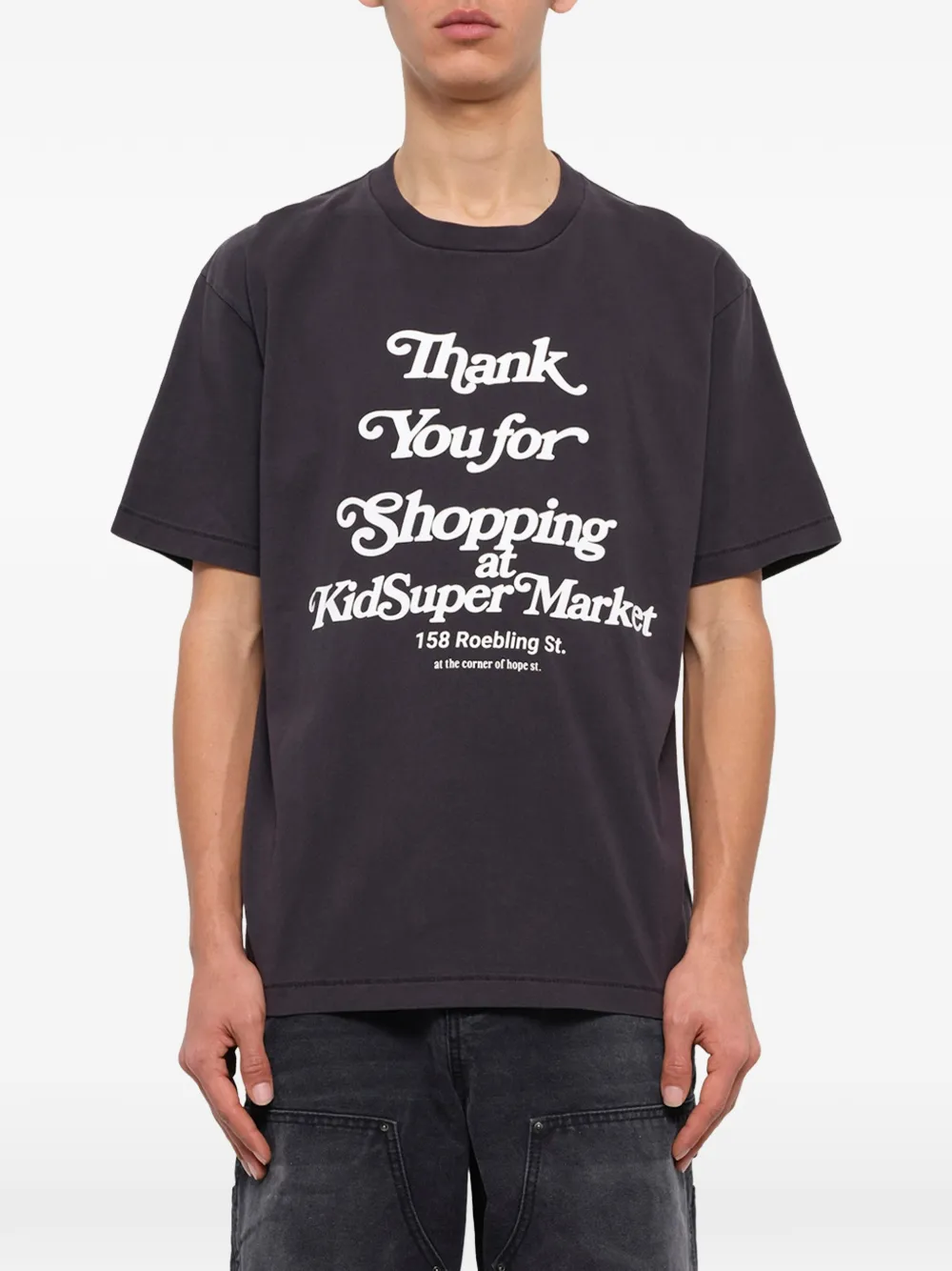 KidSuper Thank you for Shoppin T-shirt met grafische print Zwart