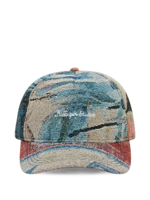 KidSuper jacquard script logo cap