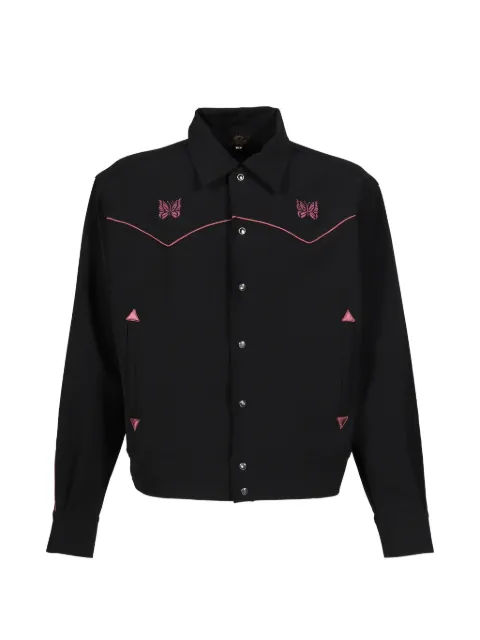 Needles embroidered-detail shirt jacket
