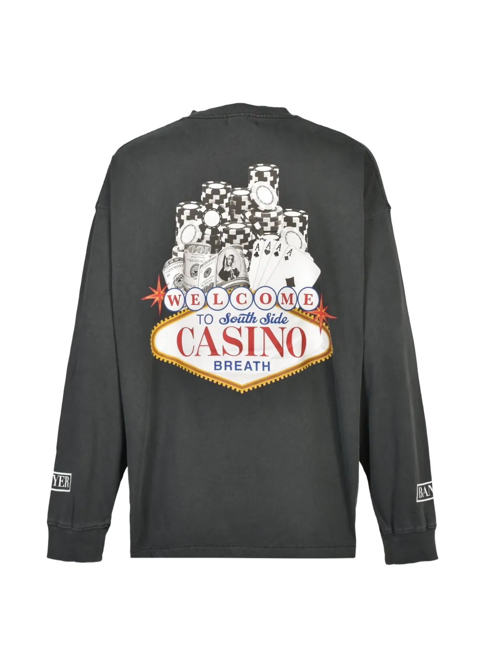BREATH Casino T-shirt met lange mouwen Zwart